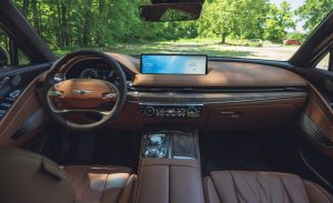 Interior Comfort and Connectivity OF 2024 genesis electrified g80 