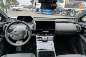 Interior of Toyota BZ4x
