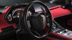 Interior of Lamborghini Countach