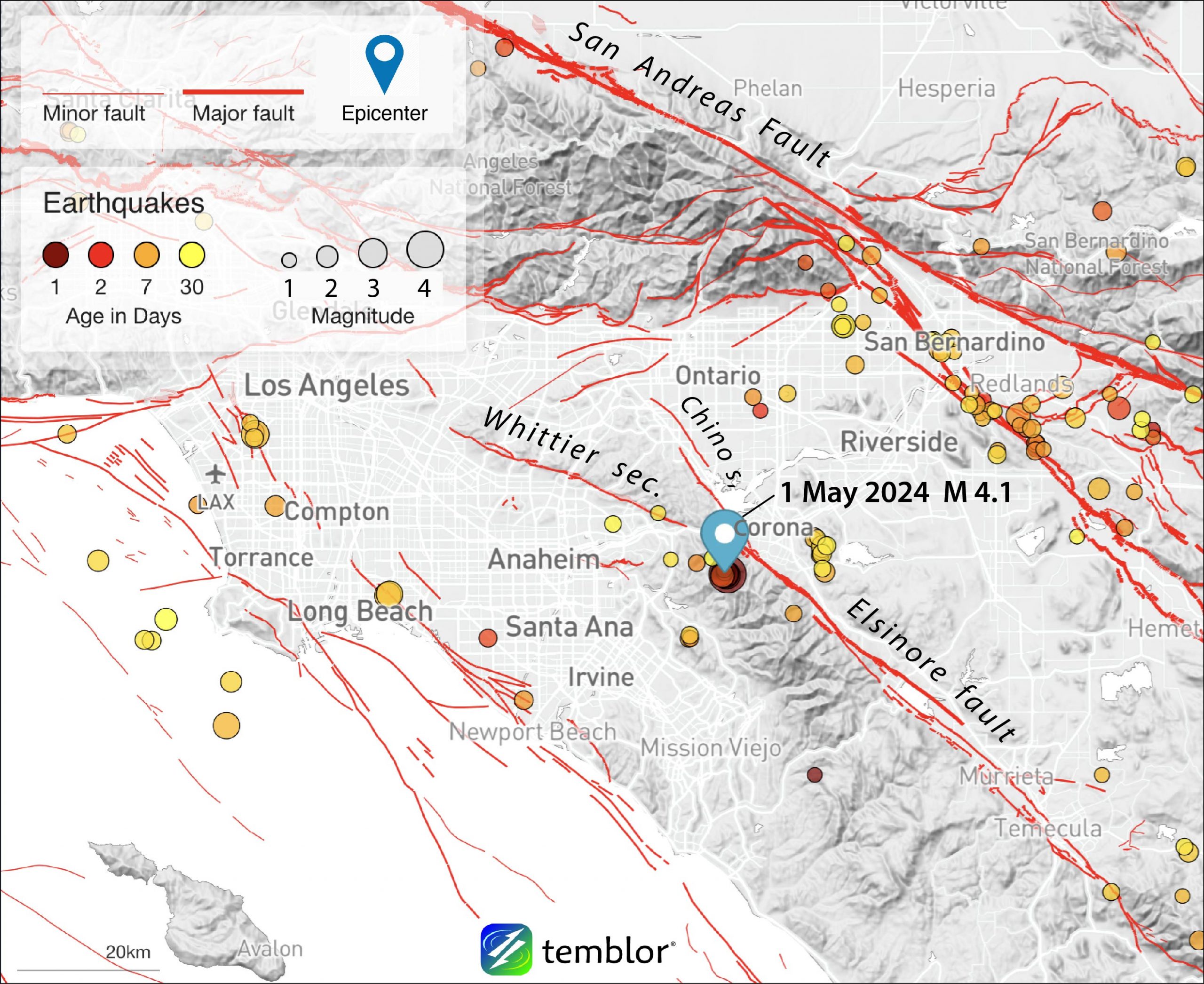 Magnitude 4.1 Earthquake Rattles Corona, California
