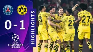 PSG vs Borussia Dortmund 0-1 (0-2): Champions League  as it happened